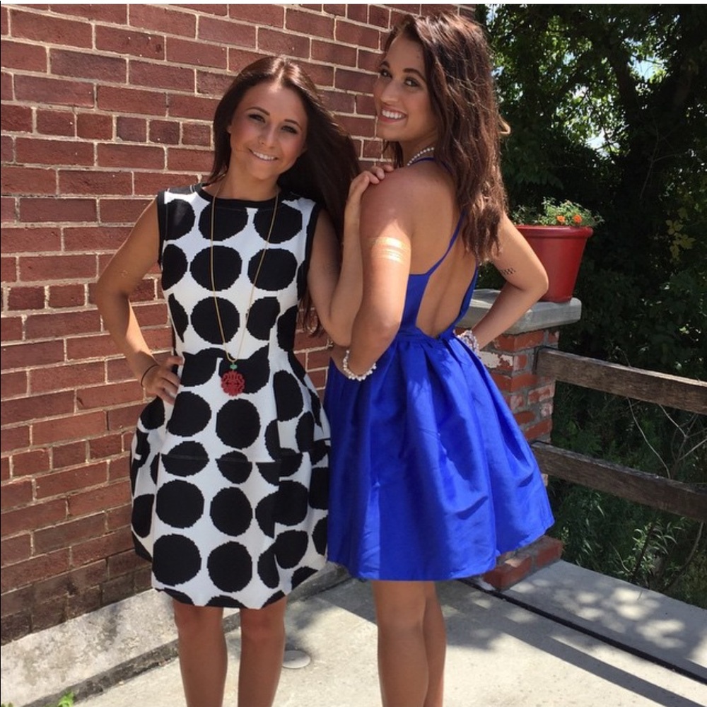 blue cocktail dress. blue. party dress. homecoming